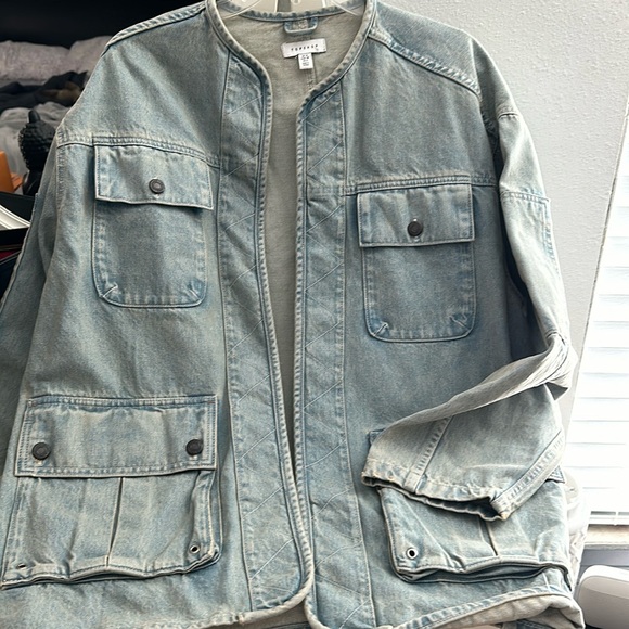 💥Topshop Oversized Denim Jacket💥 - Picture 1 of 7